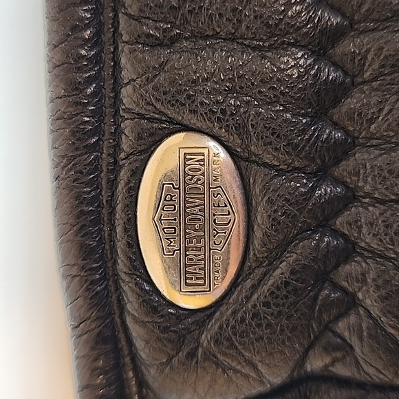 Harley-Davidson Black Leather Gloves - Picture 2 of 10